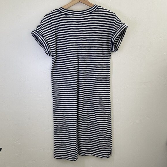 Vineyard Vines Nautical T-Shirt Dress White Navy Blue Stripe Size XXS Preppy - Picture 2 of 9